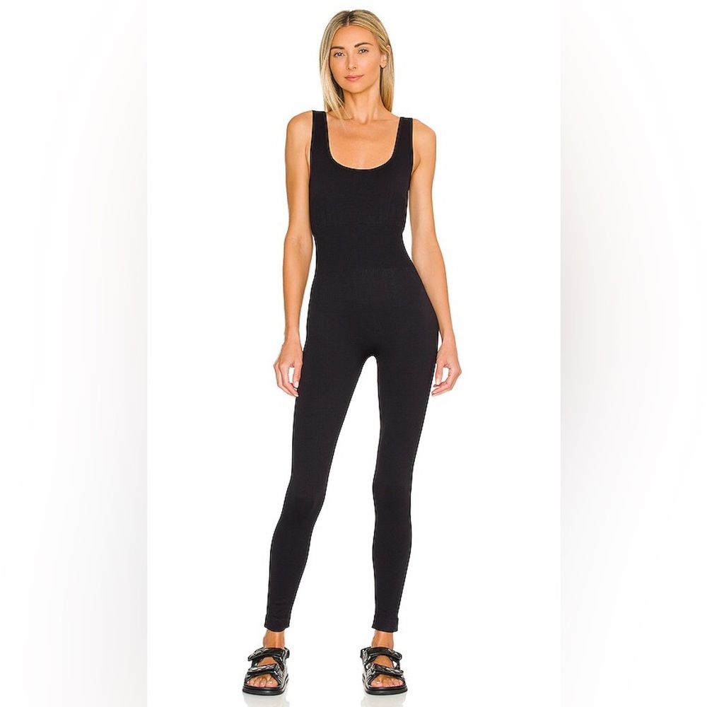 WeWoreWhat Rib Jumpsuit in Black